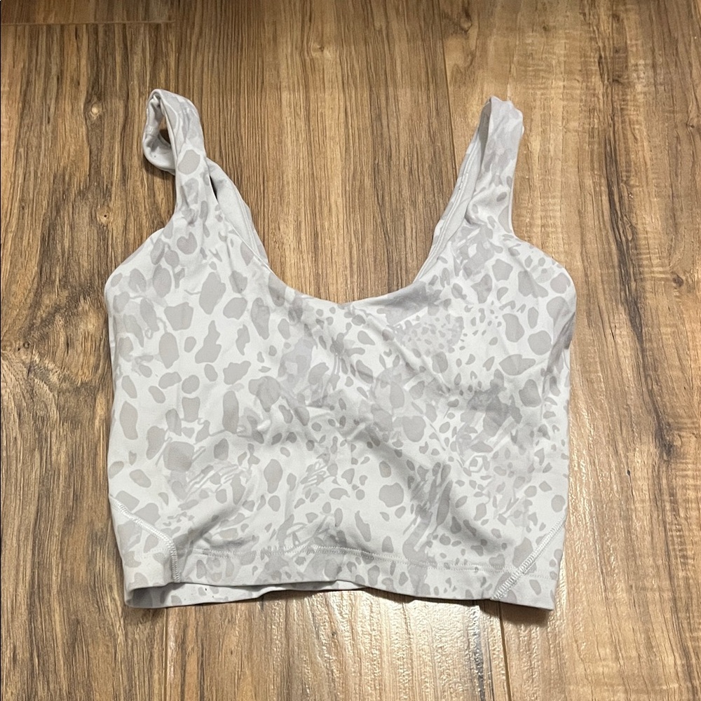 lululemon athletica Gray Patterned Tank Top